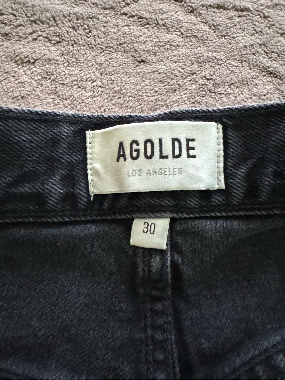 AGOLDE Black 90s Crop Loose Fit Jeans size 30 - Picture 5 of 8